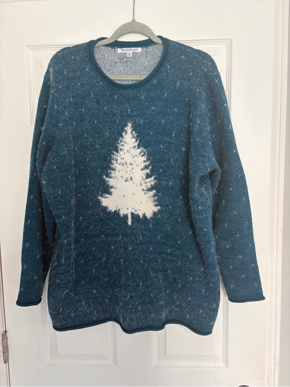 NorthStyle Plus Size Tree Knit Sweater